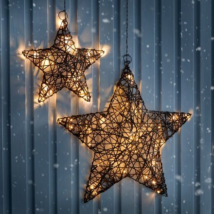 Beleuchteter Dekostern, 28 x 4 x 26 cm, Größe M