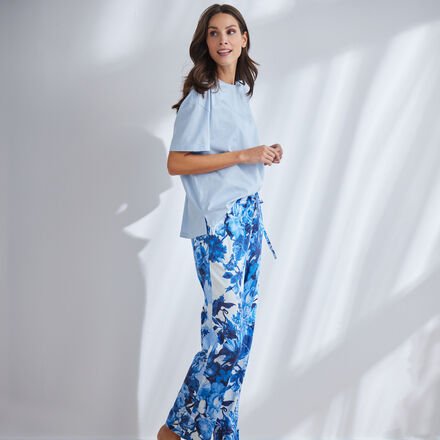 Hose, Blütenprint, L