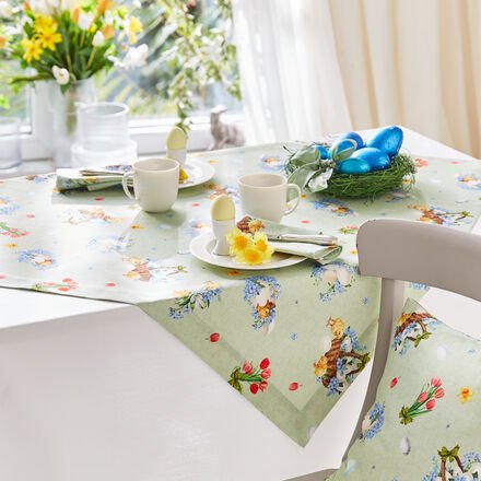 Thumbnail - Tischdecke Osterkorb, 100 x 100 cm
