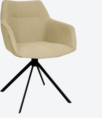 Drehstuhl, Velours, Natur