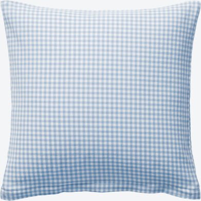 Kissenbezug , 40 x 40 cm, Muster: Karo, Farbe: Blau