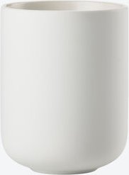 Zahnputzbecher, Steingut, Weiß, Ø 7,5/9,5 hoch