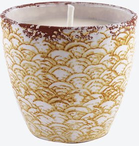 Outdoor-Kerze Citronella &, Thymian Gelb M, Ø 15,5 x 15 cm h