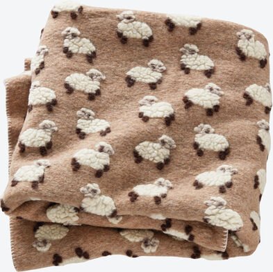 Walk Wolldecke, Schäfchen, beige