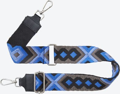 Taschen-Webband Folklore, schwarz/Royalblau