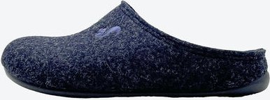 Thumbnail - Filz-Pantoffel, Navy, Größe 41, mit recyceltem Material