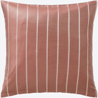 Mako-Brokat-Damast-Kissenbezug, Classic Stripe, 40 x 40 cm, Bordeaux