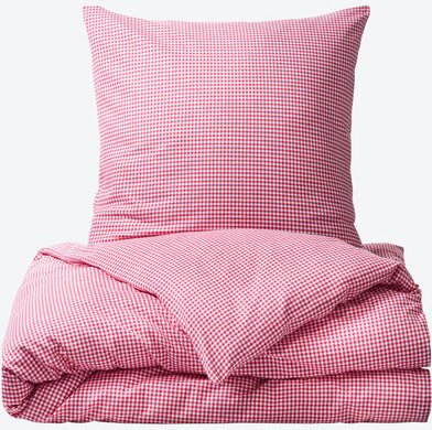 Thumbnail - Bettwäsche , 155 x 220 + 80 x 80 cm, Muster: Karo, Farbe: Rot