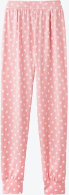 Thumbnail - Pyjamahose Damen - Rosa mit weißen Polka Dots, 95 % Baumwolle, 5 % Elasthan, Länge ca. 98 cm, Maschinenwäsche 40 °C, tro...