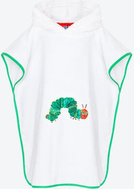 Badeponcho Raupe Nimmersatt, 70 x 55 cm, 100% BIO-Baumwolle