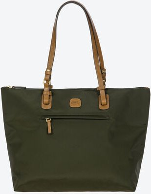 Brics Damen Handtasche 3-in-1 - wasserdicht, nachhaltig, recyceltes Polyamid, 33x17x36 cm, Rindslederbesatz, Lederhenkel...