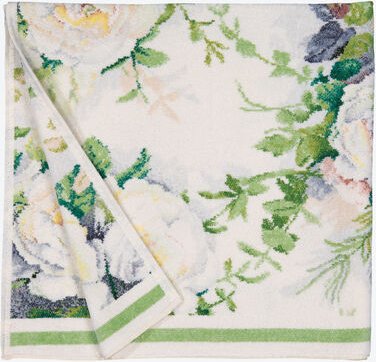 Chenille Duschtuch Pfingstrose, 75 x 150 cm