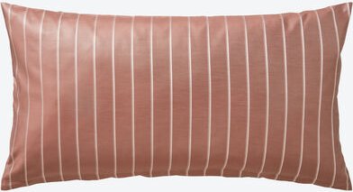 Mako-Brokat-Damast-Kissenbezug, Classic Stripe, 40 x 80 cm, Bordeaux