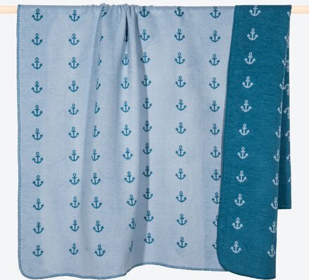 Plaid Marina, 150 x 200 cm, Blau