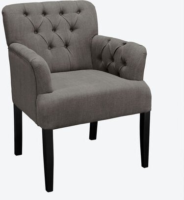 Chesterfield Sessel, Samt, Grau