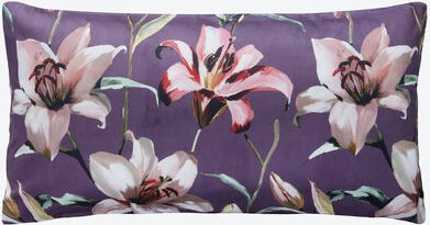 Bio-Satin-Kissenbezug, Lilie, 40 x 80 cm