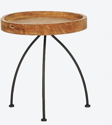 Beistelltisch Teak, 45 cm hoch