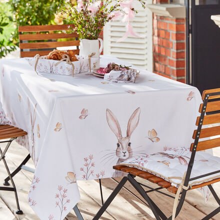 Tischdecke Hallo Hase, Ø 170 cm