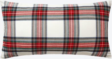 Thumbnail - Flanell-Kissenbezug Schottenkaro rot/grün, 40 x 80 cm
