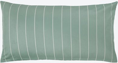 Satin-Wende-Bettwäsche Karo, 40 x 80 cm, Salbeigrün