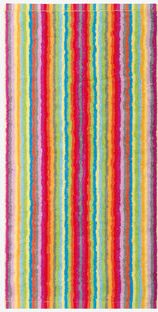 Cawö Handtuch - 100 % Baumwolle, bunt gestreift, 50/100 cm