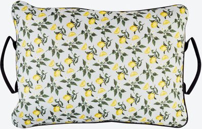 Knie-Kissen Zitrone, Hellblau