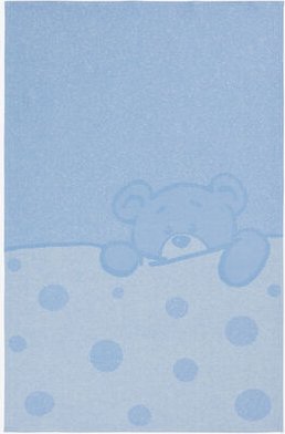 Babydecke Teddy, blau, 45 x 60 cm