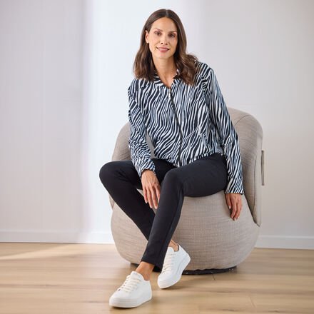 Sweat Hose Schwarz, 96 % Baumwolle GOTS-zertifiziert, 4 % Elasthan, ca. 103 cm lang, Feinwäsche 40 °C