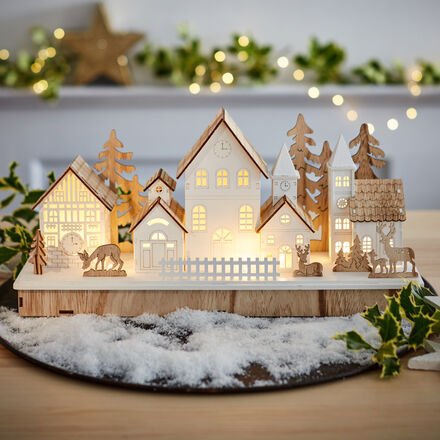 Winterdorf, 44 x 21 x 13 cm