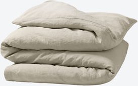 Uni-Leinen-Bettbezug, 135 x 200 cm, Natur