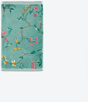 Gästetuch Little Flower, Grün, 30 x 50 cm