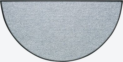 Fußmatte, 50 x 75 cm, halbrund, silber