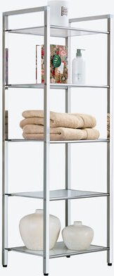 Glasregal 5er, 40x30x114 cm (B/T/H), ca. 9,2 kg