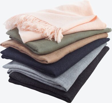 Schulterplaid, dunkelblau, 70 x 200 cm