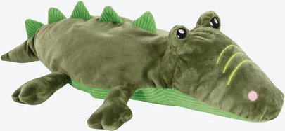 Krokodil Wärmflasche, 38 x 57 cm, 0,8 l, Bezug: 100 % Polyester