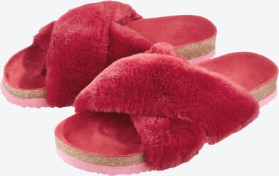 Hausschuhe rot, Größe 40