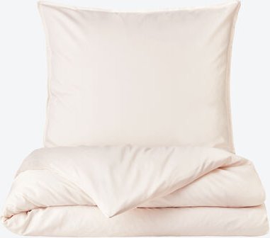 Uni,-Satin-Bettwäsche, 1 cm Stehsaum, 135 x 200 + 80 x 80 cm, Natur