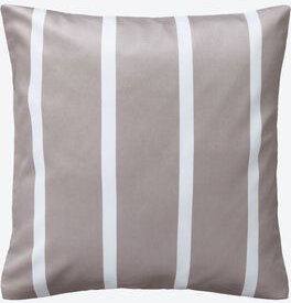 Satin-Wende-Kissenbezug, Breit/Fein, Streifen, Taube, 40 x 40 cm