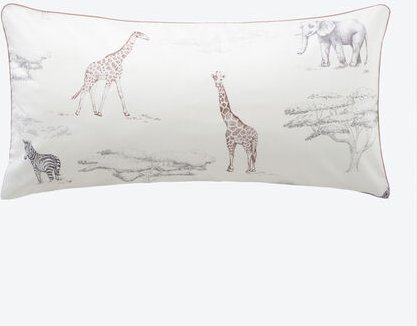 Satin-Kissenbezug Safari, 40 x 80 cm