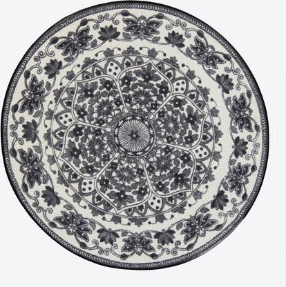 Sauberlaufmatten, rund 115 cm, Grau