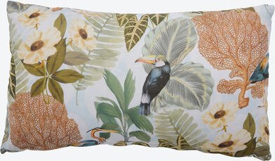 Outdoor-Kissen Tropical Hellblau, 30 x 50 cm