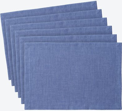 Thumbnail - Tischsets Uni-Fleckgeschützt, 6er-Set, hellblau, 35 x 50 cm