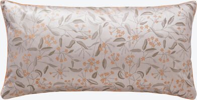 Brokat-Damast-Kissenbezug "Heckenkirsche", 40 x 80 cm, 100 % Baumwolle