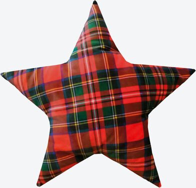 Kissen Stern Karo, 44 x 44 cm
