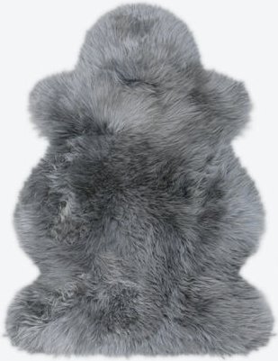 Premium Lammfell Grau, ca. 100 x 68 cm