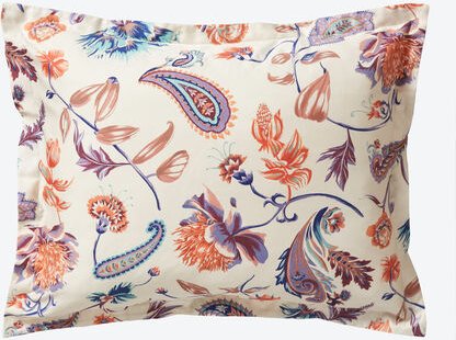 Kissenbezug Klassik-Floral, 40 x 80 cm, flieder