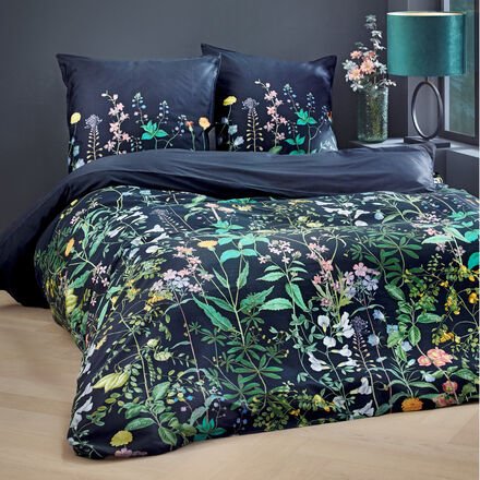 Thumbnail - Satin-Bettwäsche "Abigale" - 155/220 + 80/80 cm - 100 % GOTS-zertifizierte Bio-Baumwolle, Reißverschluss, Maschinenwäsch...