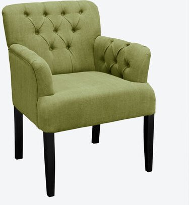 Chesterfield Sessel, Velours, Grün