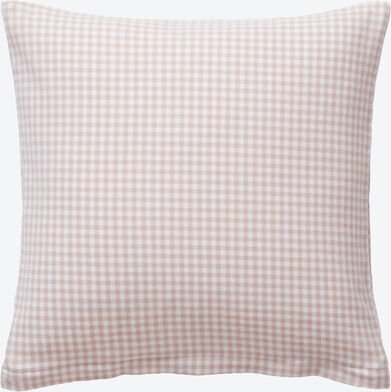 Kissenbezug , 40 x 40 cm, Muster: Karo, Farbe: beige