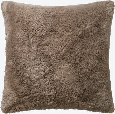 Webpelz-Kissen Guanaco Braun, 45 x 45 cm, 100 % Polyester